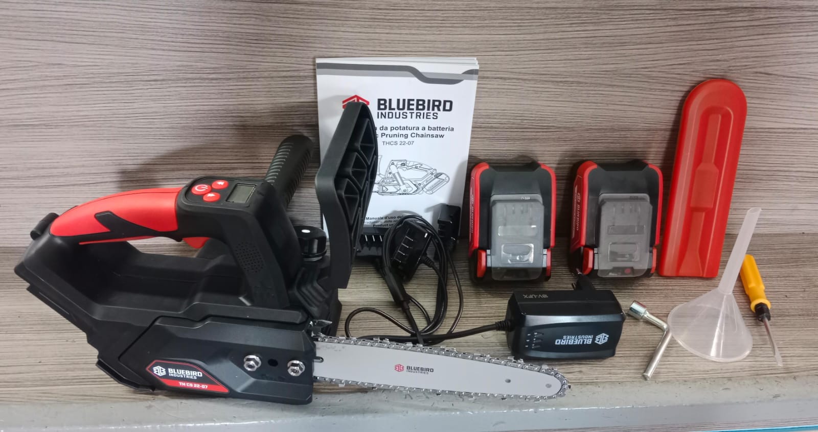 MOTOSEGA PROFESSIONALE DA POTA A BATTERIA MOTORE BRUSHLESS